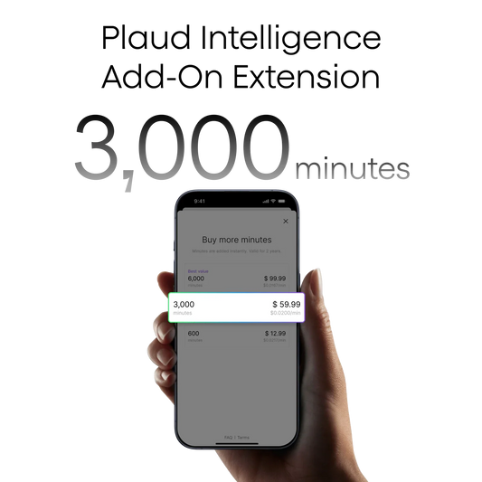 Plaud Intelligence Add-On Extension (3.000 mins)