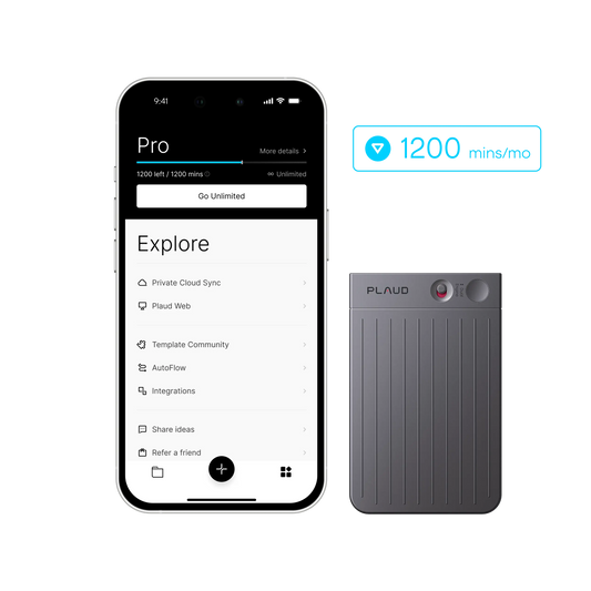 Plaud Note & AI Annual Pro Plan
