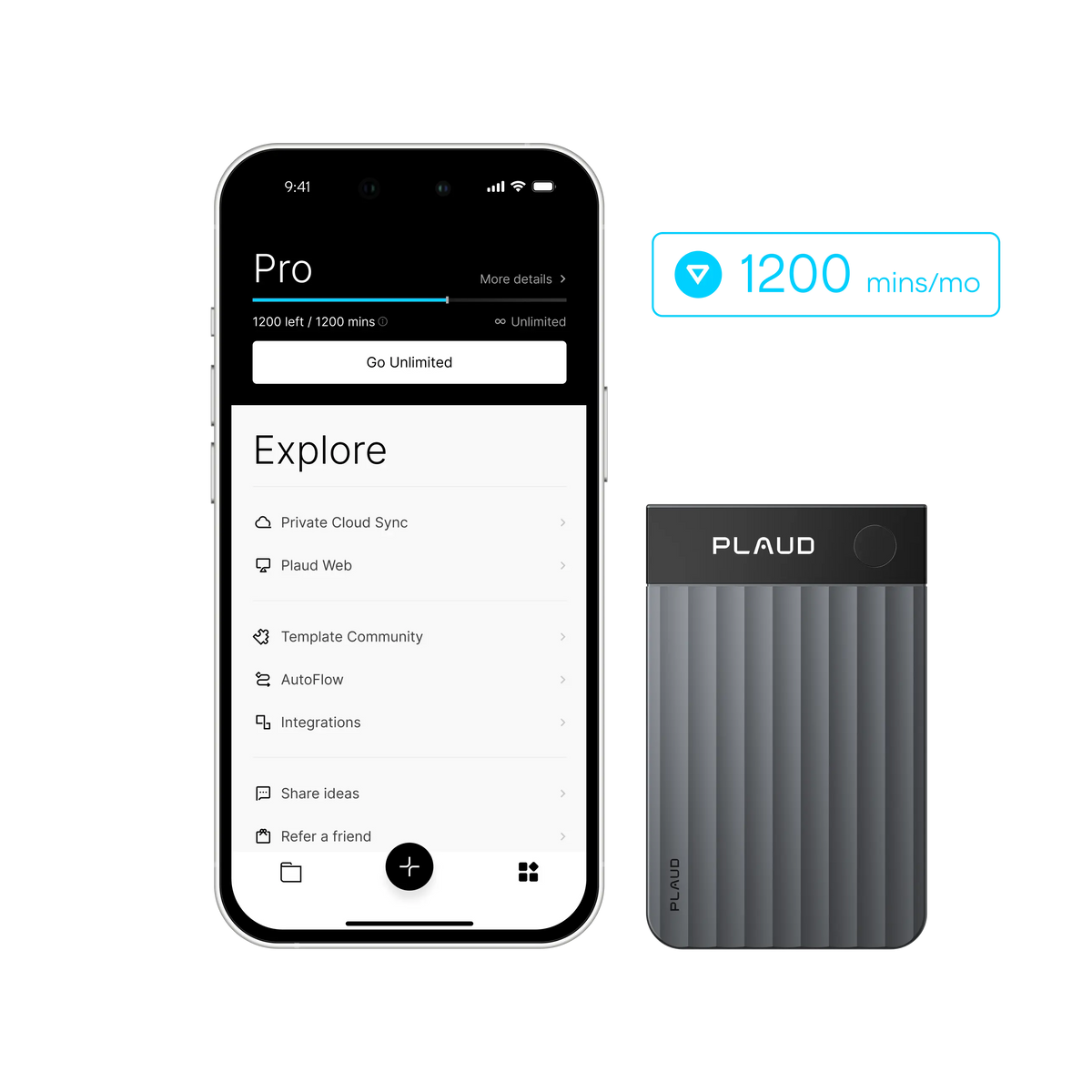 Plaud Note Pro & AI Annual Pro Plan
