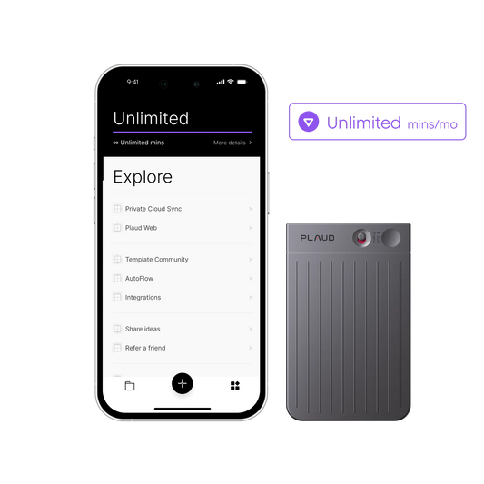 Plaud Note & AI Annual Unlimited Plan