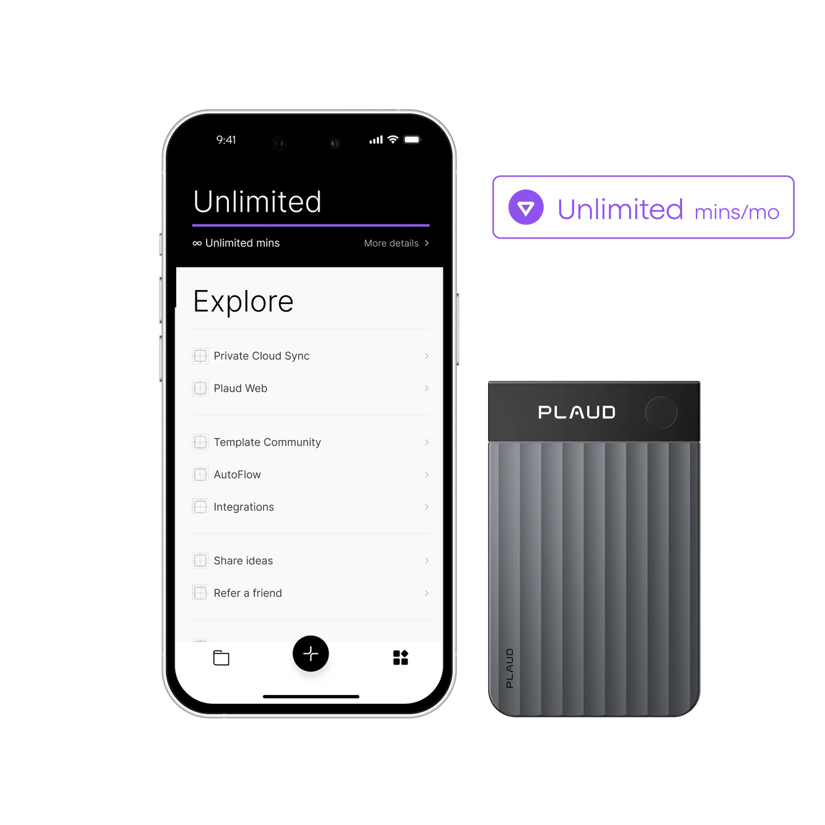 Plaud Note Pro & AI Annual Unlimited Plan