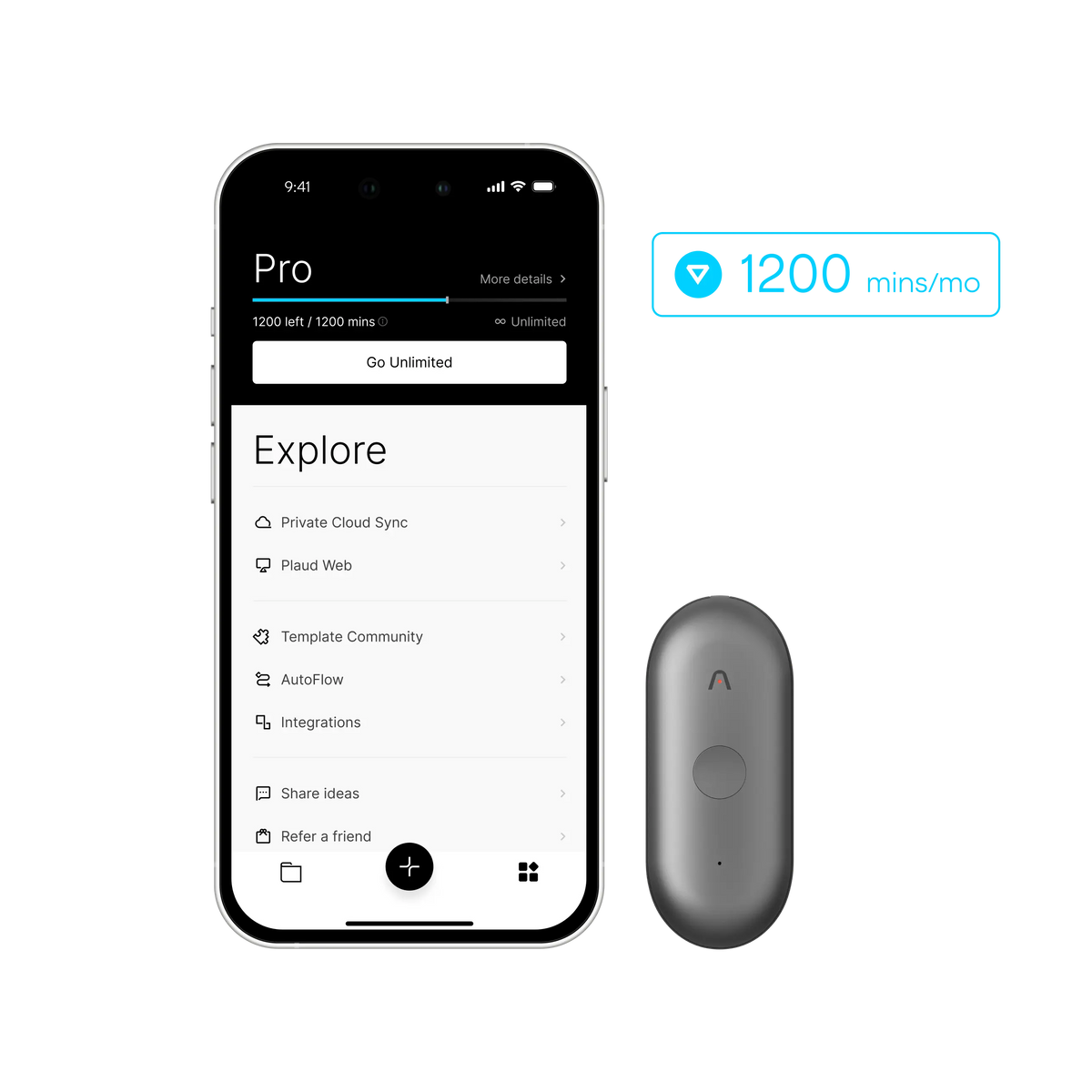 Plaud NotePin & AI Annual Pro Plan