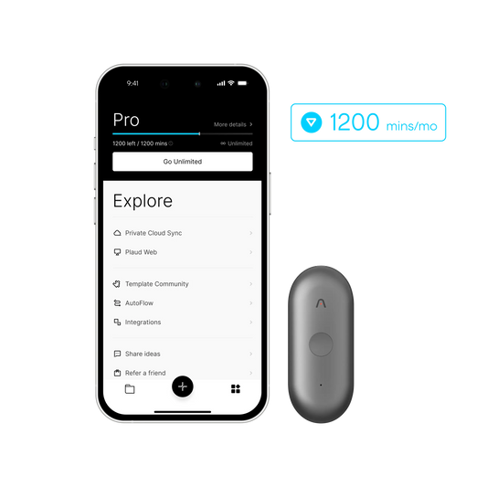 Plaud NotePin S & AI Annual Pro Plan