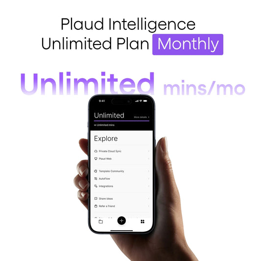 Plaud Intelligence Unlimited Plan - Monthly