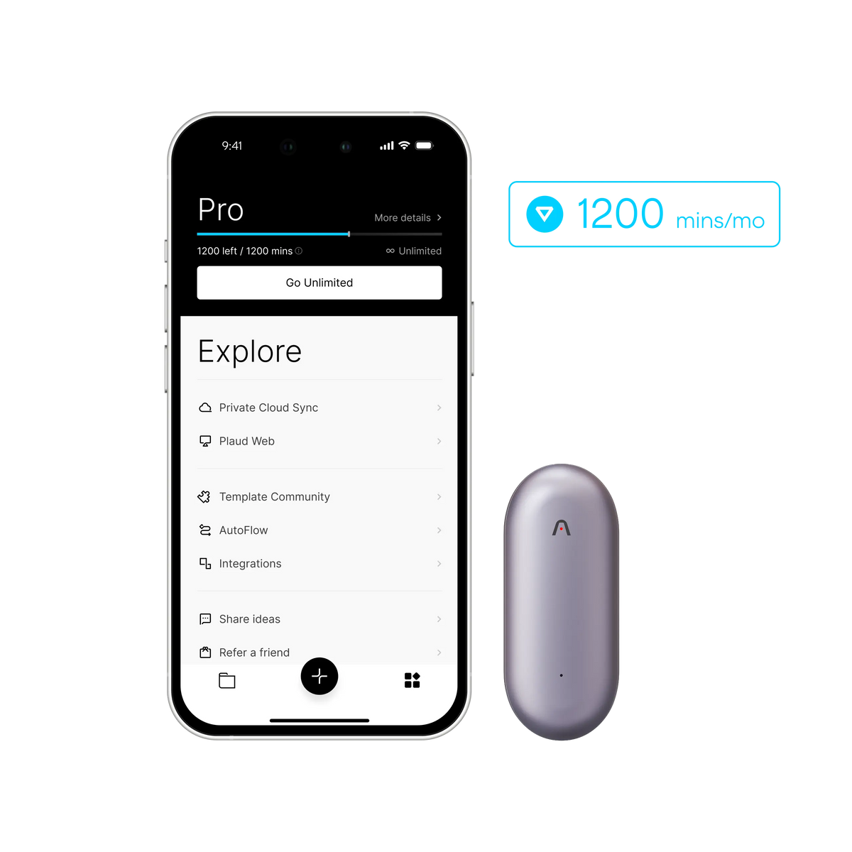 Plaud NotePin & AI Annual Pro Plan