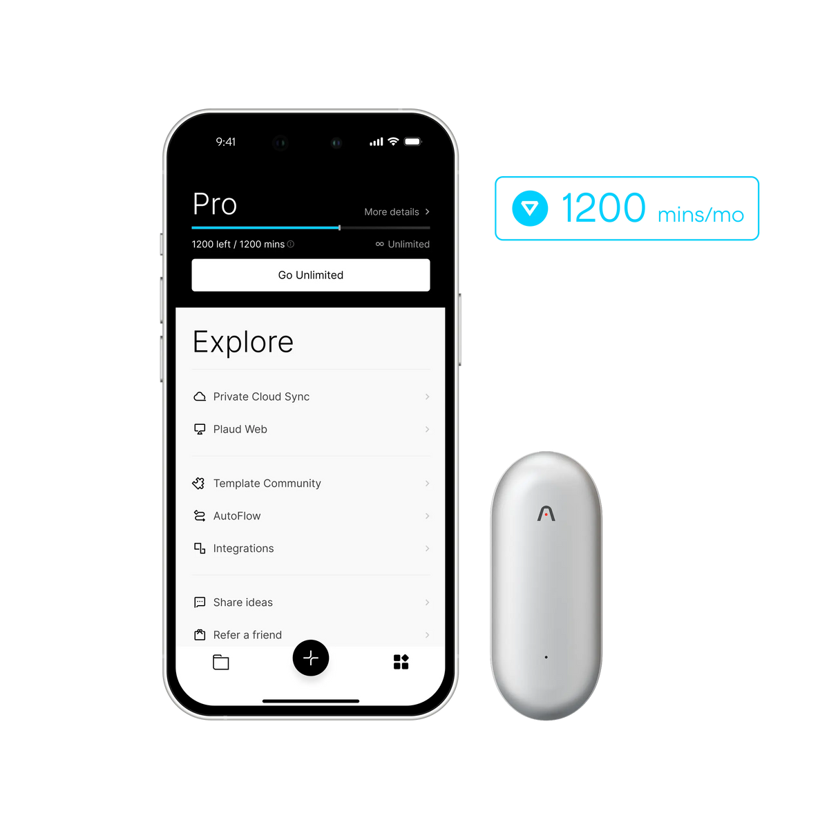 Plaud NotePin & AI Annual Pro Plan